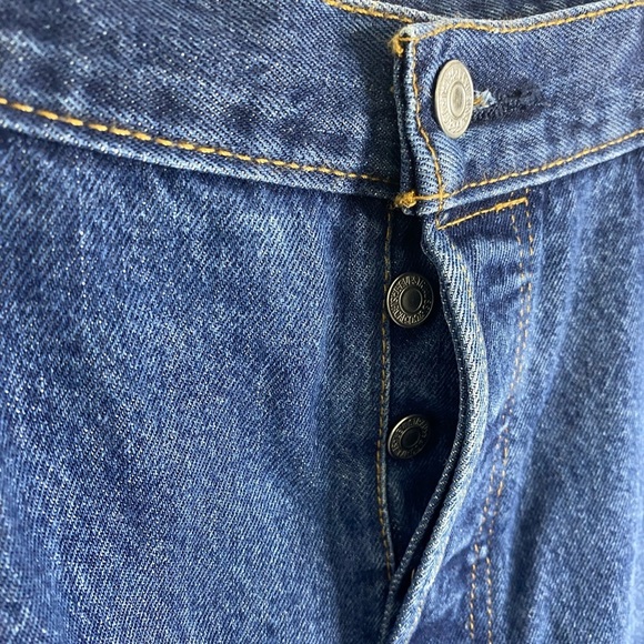 LEVI STRAUSS & CO. 541 MENS BUTTON CLOSURE BLUE JEANS 100% COTTON 38W, 36L - Picture 9 of 17